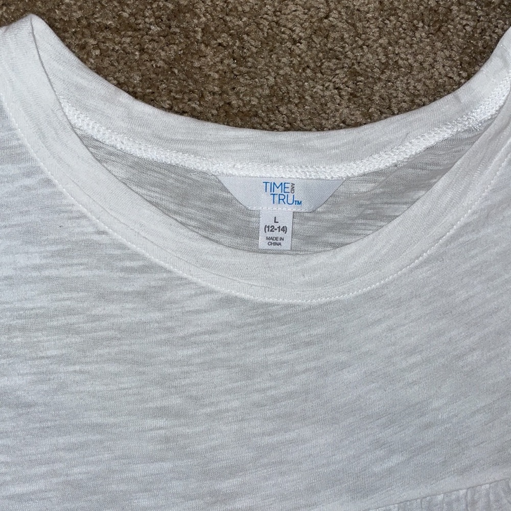 Time & True Ruffled Top, Size L - Picture 2 of 2